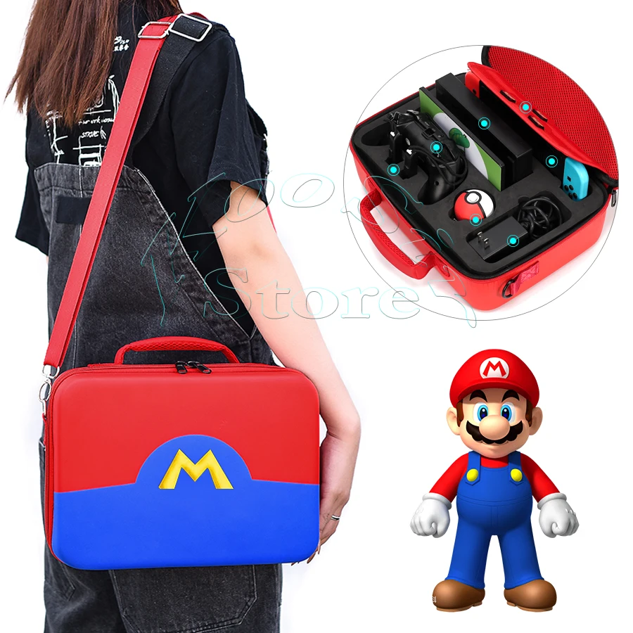 

Nintend Nintendos Switch Accessories Pokemons Pokeball EVA Case Nitendo Cover Nintendoswitch Big Hand Bag for Nintendo Switch