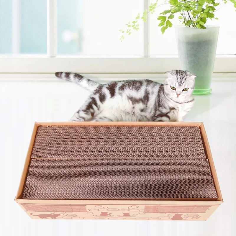 

Board Cat Scratcher Bed House Cat Toy Scratch Interactive Teaser Play Game Kitten Nip Play Stuff Pure Gatos Pet Products 20WG103