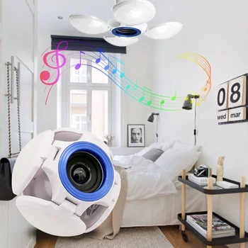 

AC85-265V E27 LED bulb Foldable Music Bulb light white Football Lamp Folding Garage Ceiling Light