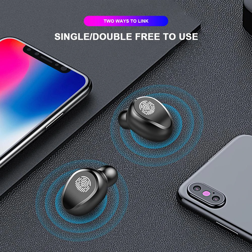 TWS Blutooth Earphone Mini Wireless Earbuds 2000mAh Stereo Headphone Sports Headset LED Display 8D audifonos para celular Elari