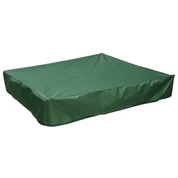 

Square Waterproof Oxford Cloth Dust Cover Canopy Sandbox Cover With Drawstring Waterproof Dustproof Protection Green #R20