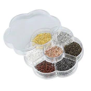 

Diy jewelry accessories wholesale pearl beads positioning bead copper F3502