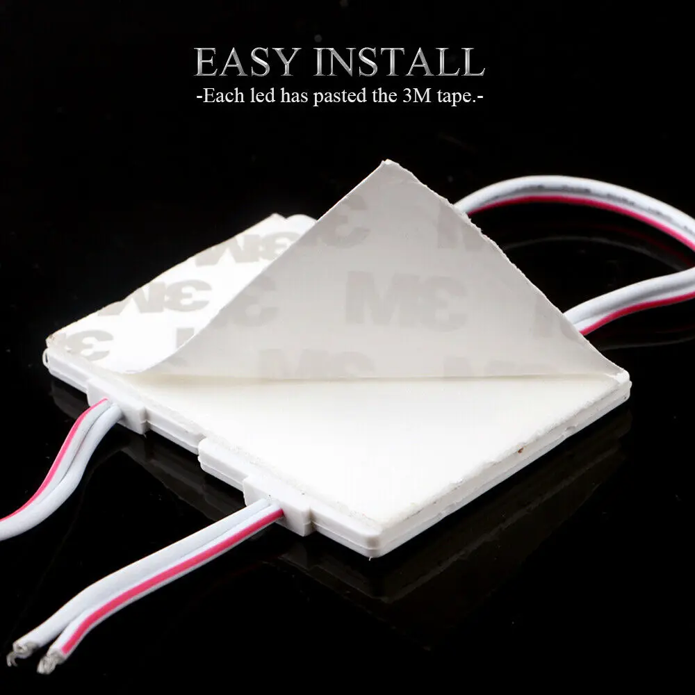  100 pcs/lot 2019 New 2.4W/pcs injection COB LED Module with lens DC12V advertising lightLed Backlig - 4000196353767