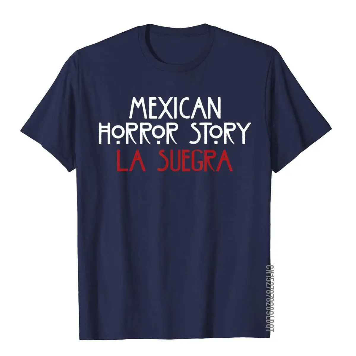 Funny Mexican Shirts La Suegra Quote__B8827navy