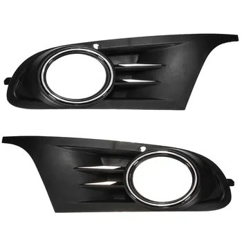 

Black Car Front Lower Center Bumper Grille + Fog Light Grille Grill Trim For VW Golf MK6 2008 2009 2010 2011 2012 2013