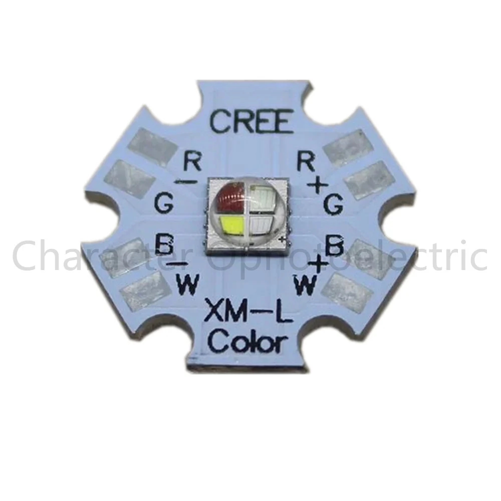5pcs Cree XLamp XML L2 10W LED Emitter White 6000k Color 20mm black Star Base