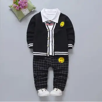 

Toddler Infant Clothing Sets Autumn Baby Girls Boys Clothes Suits Cartoon Coats T Shirt Pants Childrenl Costume 3pcs/set Clothes