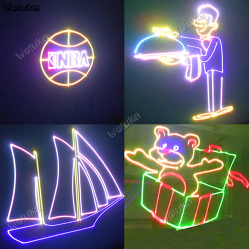 SD карта анимация RGB полный цветной лазерный луч KTV отдельная комната бар Звуковое управление flash stage laser CD50 W03