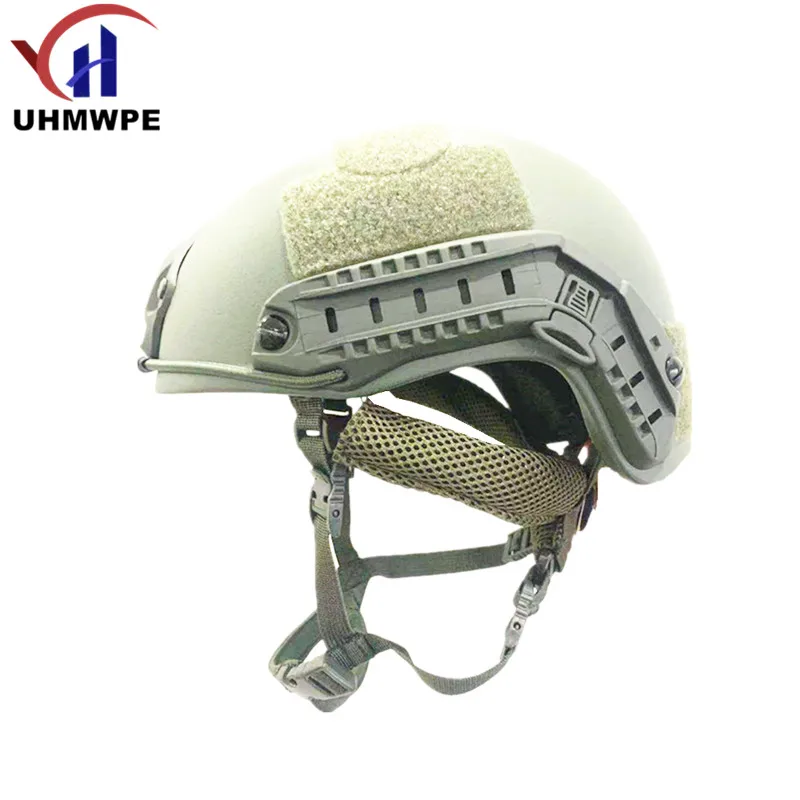 UHMWPE-Casco balístico de lujo con certificación ISO NIJ, nivel IIIA, corte alto, a prueba de balas, UHMWPE, con 5 años de garantía