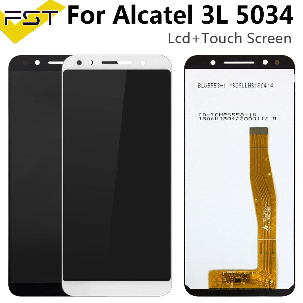 ЖК-дисплей для Alcatel 3L 5034D 5034 сенсорный экран в сборе стеклянная панель дигитайзер