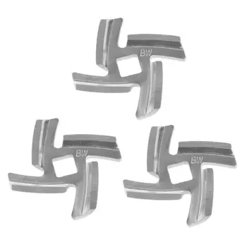 

Drop Ship 3pcs/set Mincer Knife Stainless Steel 4 Blade Square Hole Meat Grinder Parts