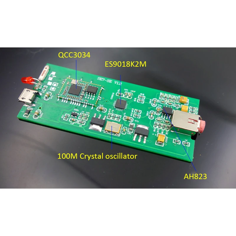 Lusya HIFI ES9018K2M portable headphone decoding QCC3004 bluetooth 5 0 headphone amplifier AD823 Op T0197