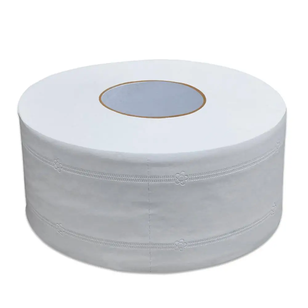 

1Roll Jumbo Roll Toilet Paper 4Layers Native Wood Soft Toilet Paper Pulp Home Rolling Papers Strong Water Absorption Top Quality