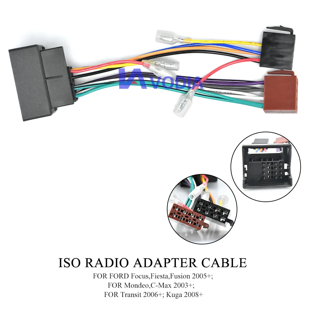 

12-023 ISO Radio for 2003+ (select models) Wiring F-Harness Wire Cable Plug Adaptor Stereo auto connect cable