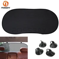Автомобильный солнцезащитный козырек posbay, Черный Автомобильный солнцезащитный козырек на присоске для заднего окна автомобиля, солнцезащитный козырек для автомобиля - изображение