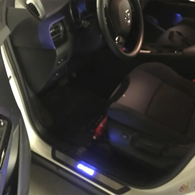 Автомобильный нержавеющая сталь и пластик Накладка на порог для Toyota C-HR Chr аксессуары