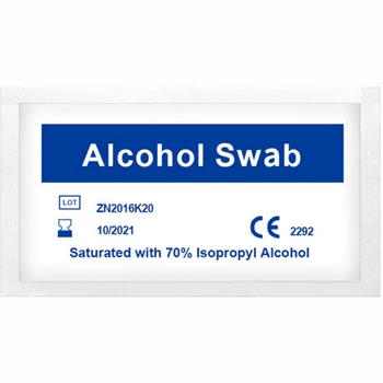 

25pcs Alcohol Wet Wipe Disposable Disinfection Prep Swap Pad Antiseptic Cleanser