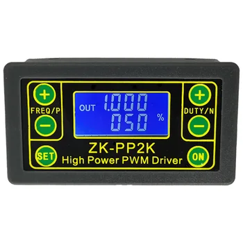 

ZK-PP2K PWM DC 3.3-30V 12V 24V Motor Speed Controller Regulator 8A 150W Adjustable LED Dimmer Pulse Frequency Duty Ratio