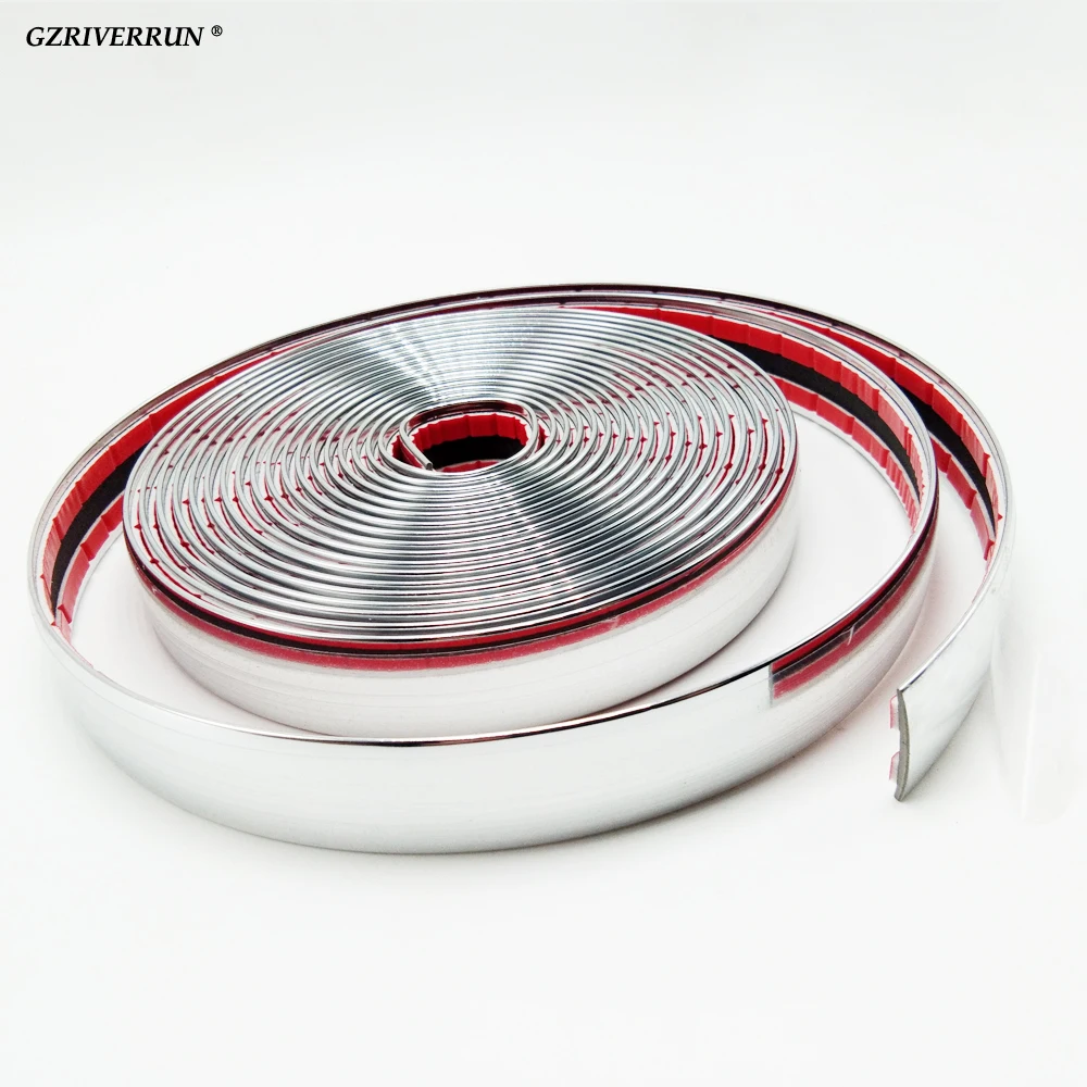 Top Chrome Strip 20mm 5M Silver Side Trim Car Styling Decoration Moulding Grille 16ft Truck SUV New for BMW F30 Lixiang L7 ...