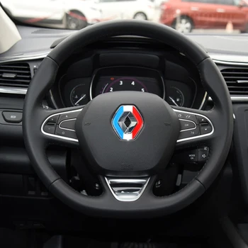 

Car Styling Steering Wheel Ring Case For Renault koleos 2017 kadjar 2017 Decoration Sticker Cover Accessories