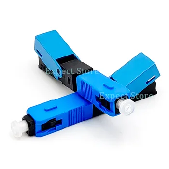 

100pcs/lot Fast Connector ESC250P SC UPC Single-Mode SC UPC Optical Fiber quick connector SC UPC Fiber Optic Fast Connector