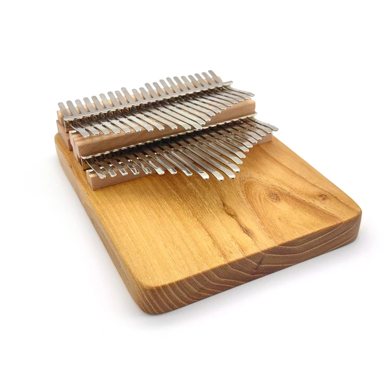 Chromatic Kalimba 42 Keys Handmade Thumb Piano Double Row Keyboard Log Color Acacia Wooden Musical Instrument Chromatic Kalimba 42 Keys Handmade Thumb Piano Double Row Keyboard Log Color Acacia Wooden Musical Instrument