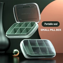 

7 Gird Pill Organizer Drug Capsule Plastic Storage Box Divider Weekly Travel Pill Cutter Medicine Pillbox Weekly Pill Container
