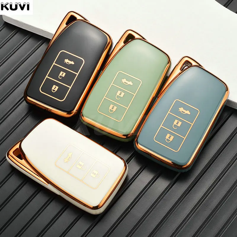 Plating TPU Car Remote Key Case Cover Shell Fob For Lexus NX GS RX IS ES GX LX RC 200 250 350 LS 450H 300H Keychain Accessories key case,key case cover,car key shell