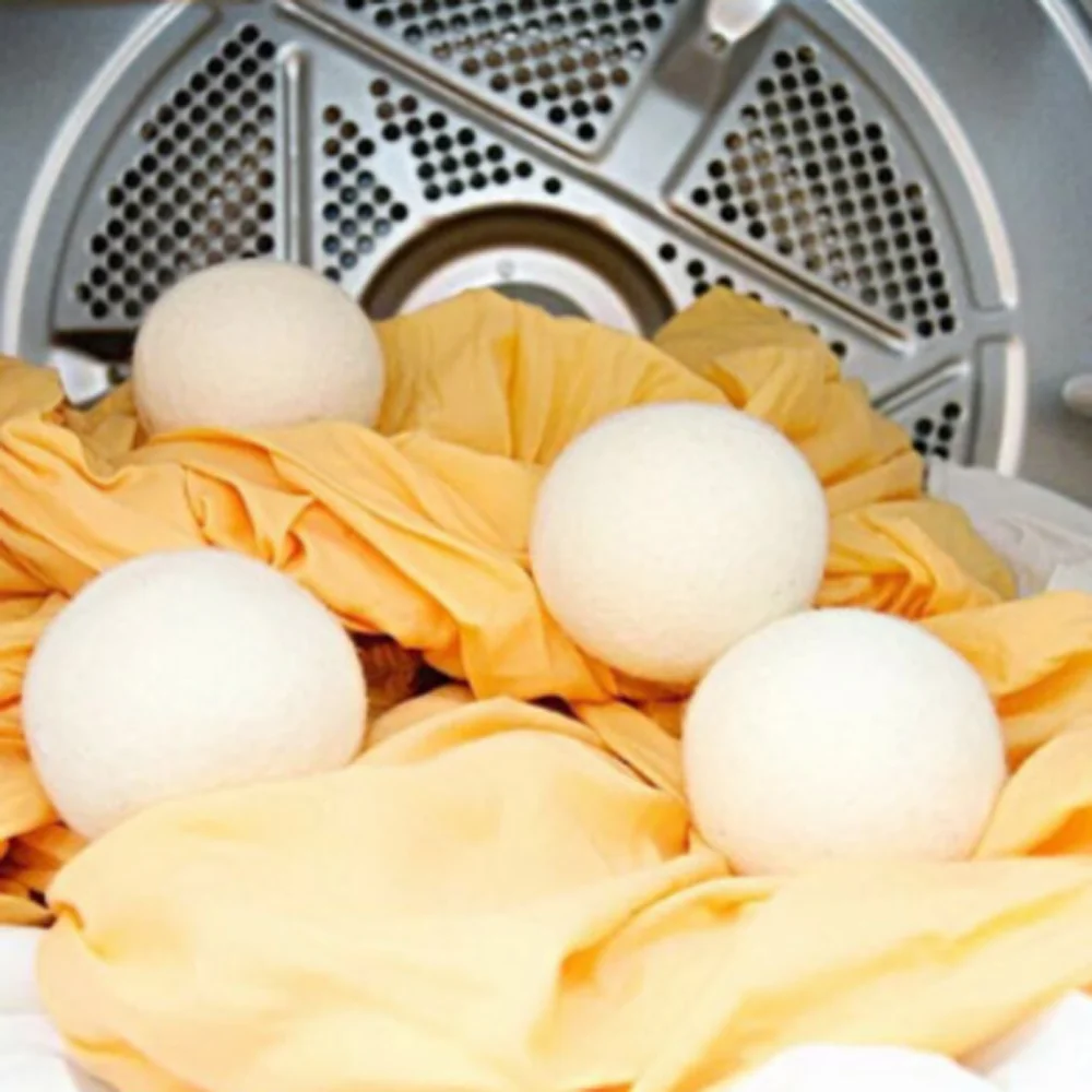 Laundry Ball Fabric Softener Dryer Wool Cleaning Cloth Care Natural Dry