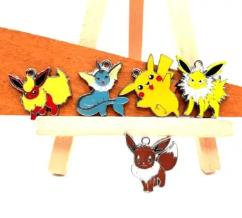 

Lot 20pcs/50pcs/100pcs mix Cartoon Pokemon Metal Charms Jewelry Making Pendants Earrings S5