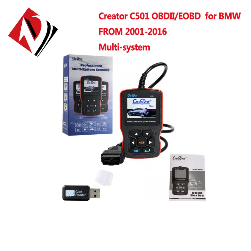 

Мультисистема диагностики V7.3 Creator C501 OBDII/EOBD для BMW 2001-2016 гг.
