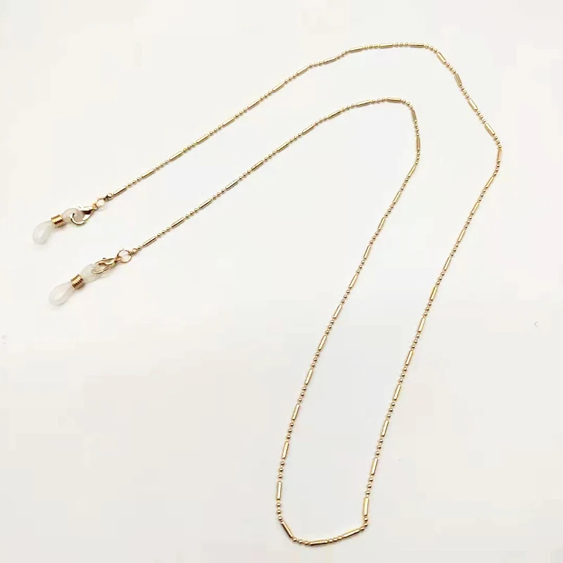 Fashion Woman Sunglasses Chain Cylinder Bead Chain Anti-Falling Glasses Eyeglasses Cord Necklace 5