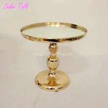 Золотые Зеркальные держатели для тортов, украшение для дома, 2/3 ярусов, инструменты для кексов, 1 шт., 10 дюймов/12 дюймов, вечерние, поставщики, высокие ножки, pl late