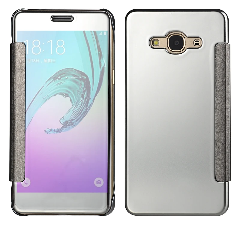 Для samsung Galaxy S7 S6 Edge A3 A5 A7 J1 J3 J5 J7 чехол s Роскошный умный флип тонкий зеркальный жесткий чехол с гальваническим покрытием