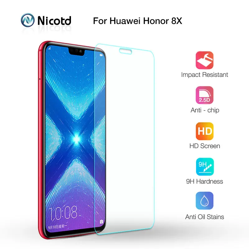 Защитное стекло закаленное HD для Honor 8X 3 шт.|Защитные стёкла и плёнки| |