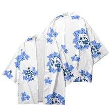

2021 pattern Japanese Style Fashion Kimono Cardigan Men Women Blouse Asian Clothes Samurai Casual Clothes Over Size