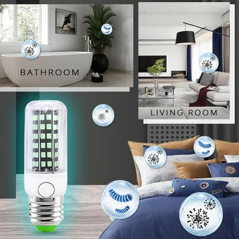 

UVC LED Bulb E14 E27 UV LED Lamp Desinfection Light LED Corn Bulb 110V 220V Ultraviolet Light Bactericidal Sterilization Lamp