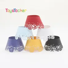 Горячая 12 шт. капкейк Обертка лайнер маленькая лоза, кружевная Лазерная резка выпечки чашка полый бумажный торт чашка DIY выпечки помадка Декор кекса инструмент