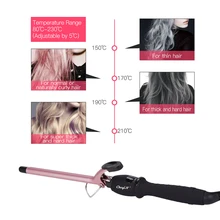 Профессиональные 13 мм керамические бигуди для волос вращающаяся плойка палочка щипцы для завивки быстро нагревающиеся щипцы для завивки волос Инструменты для укладки волос