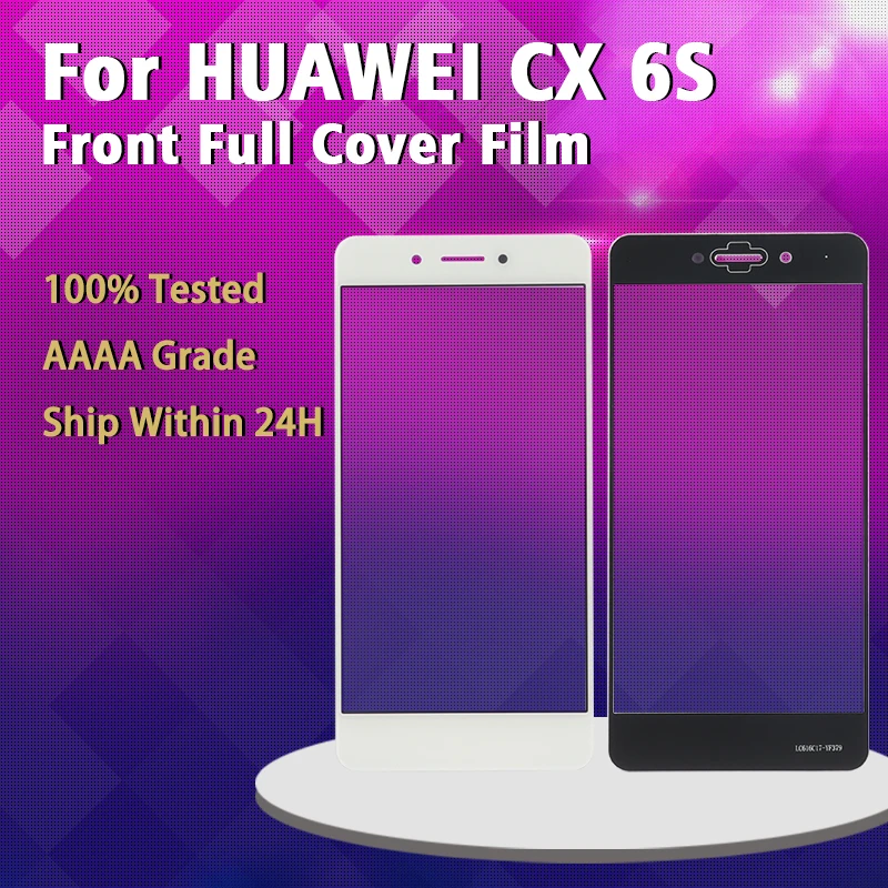 

For Huawei CX 6S Front Touch Panel Outer Screen Glass Cover Lens Phone Repair Replacement Part Black White