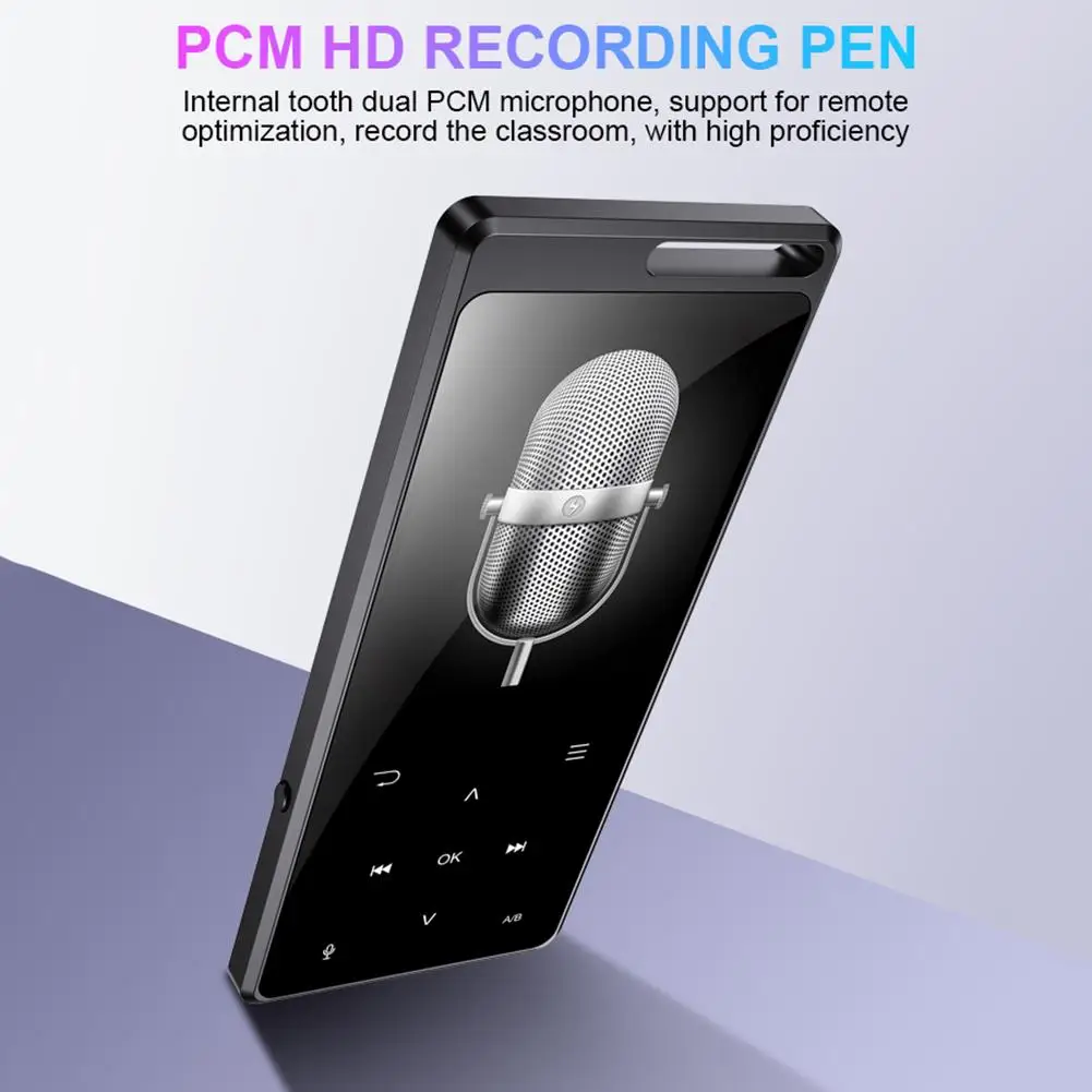 MP4 спортивный плеер Bluetooth Подсветка сенсорный экран музыкальный плеер многоцелевой записи и воспроизведения радио с экраном 1,8 дюйма