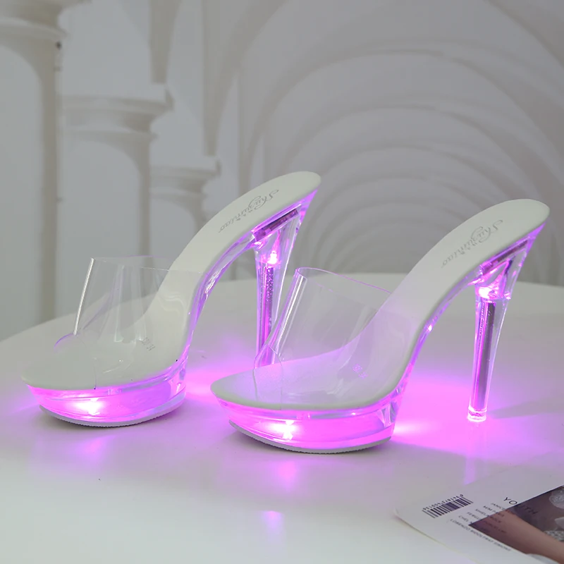 Fashion Summer Led Lights Sandals Women 