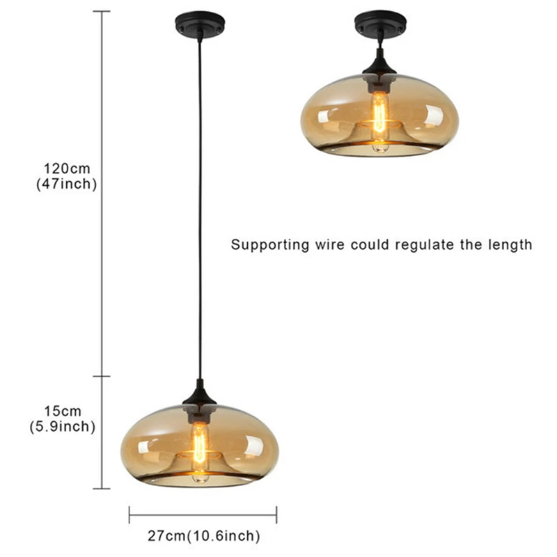 Светодиодный Скандинавское украшение современное искусство подвесной цветной стеклянный E27/E26 люстра Креативная идея ресторан бар кофейня люстра - Цвет корпуса: amber