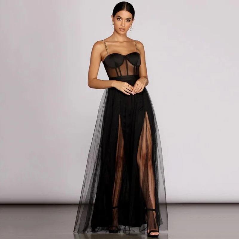 Eightree A Line Spaghetti Straps Beading Prom Dress High Side Split Sexy Evening Dresses Tulle Custom Made Formal Party Gowns
Eightree A Line Spaghetti Straps Beading Prom Dress High Side Split Sexy Evening Dresses Tulle Custom Made Formal Party Gowns
