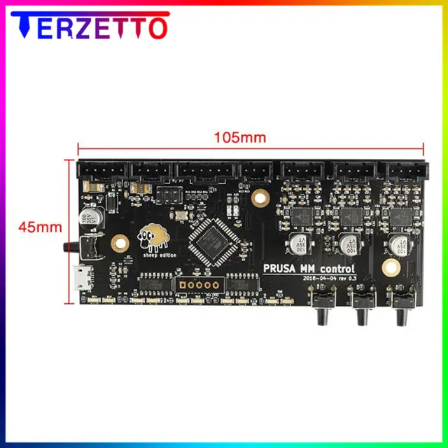Prusa I3 MK3 Multi Materials 2.0 Board MMU2 Board with Power Signal Wire and Motors Kit Prusa I3 MMU2.0 Lead Screw Motor Kit MMU2 Board