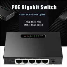 5-портовый гигабитный коммутатор POE 52 в а Мбит/с Неуправляемый коммутатор Ethernet VLAN с внешним источником питания для беспроводной камеры AP/POE 5-портовый гигабитный коммутатор POE 52 в а Мбит/с Неуправляемый коммутатор Ethernet VLAN с внешним источником питания для беспроводной камеры AP/POE