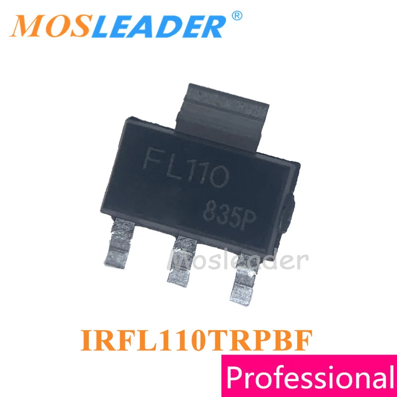 Mosleader IRFL110 SOT223 100 шт. 1000 FL110 IRFL110TRPBF IRFL110PBF IRFL110TR N-channel 100V 1.5A сделано в Китае высокое