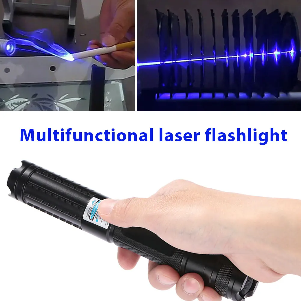 

Laser Pointer Laser Light Laser Pen Carving Starry Sky Pet Toy Burning Military High Powered Wicked Focusable Beam 450nm 500mW