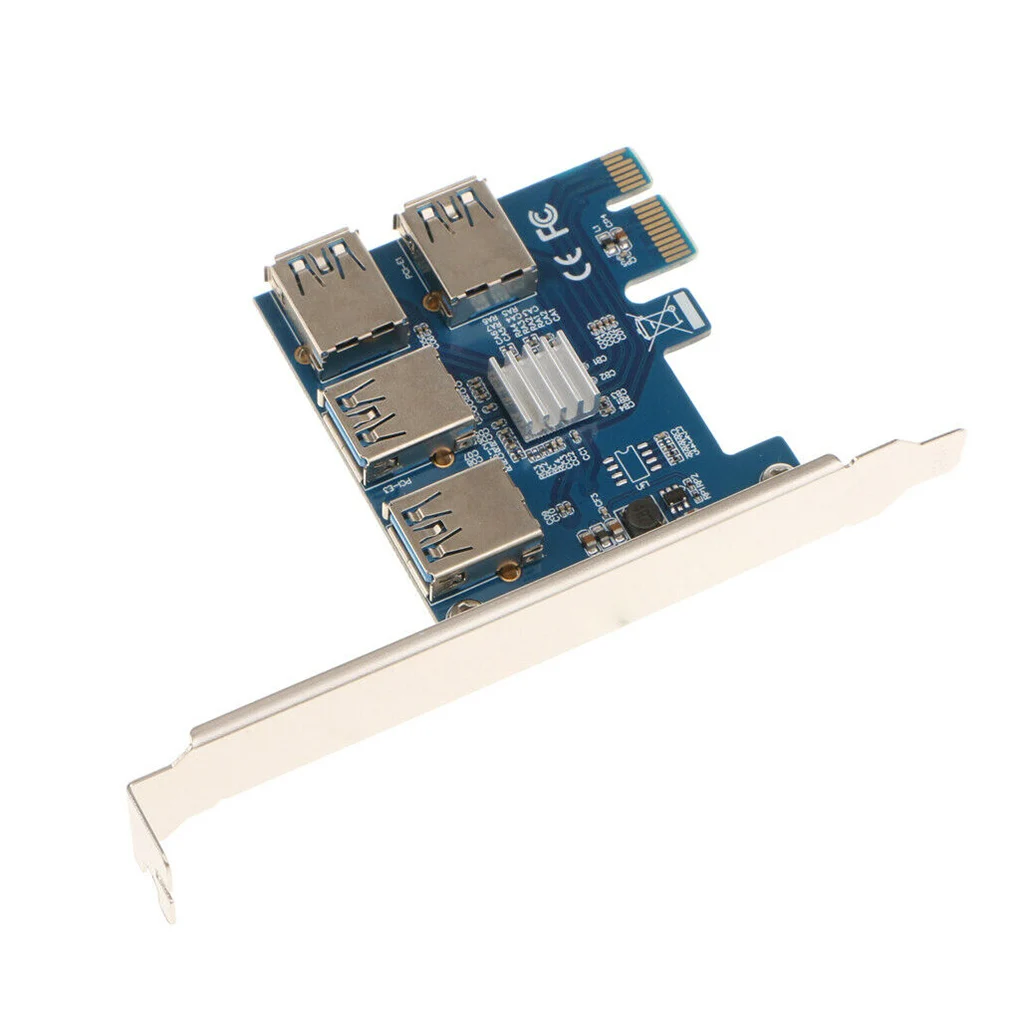 

PCI-E 1 to 4 PCI-E Express Board USB Desktop PC Adaptor Equipment