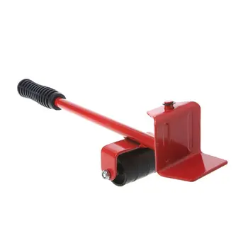 

Furniture Mover Tool Transport Lifter Heavy Stuffs Moving 4 Wheeled Roller with 1 Wheel Bar Set Professional Device